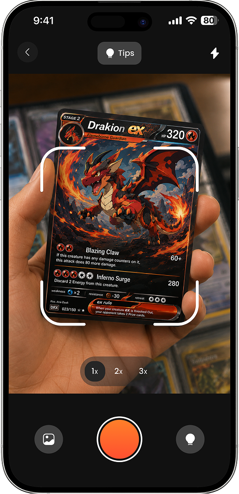 Scan Your Card screen