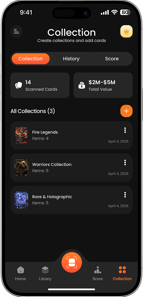 Build Your Collection screen
